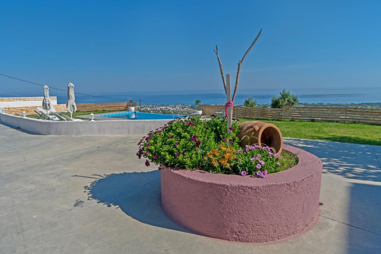 Alkistis Villa With Amazing Sea View Maroulás Exterior foto