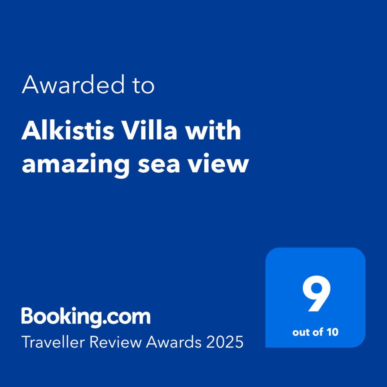 Alkistis Villa With Amazing Sea View Maroulás Exterior foto